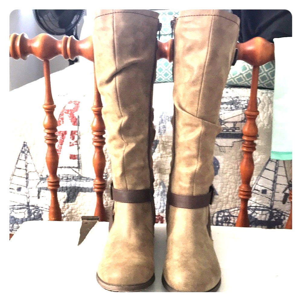 Tan boots